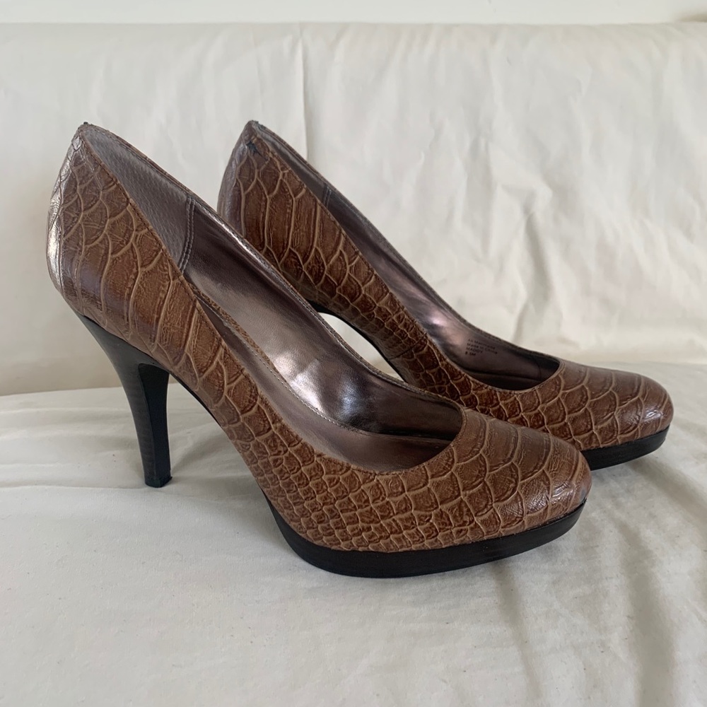 Alfani animal print heels